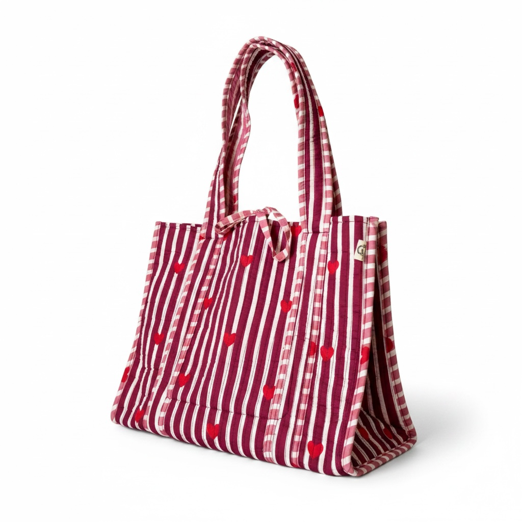 The Quilted Heart Tote Bag 