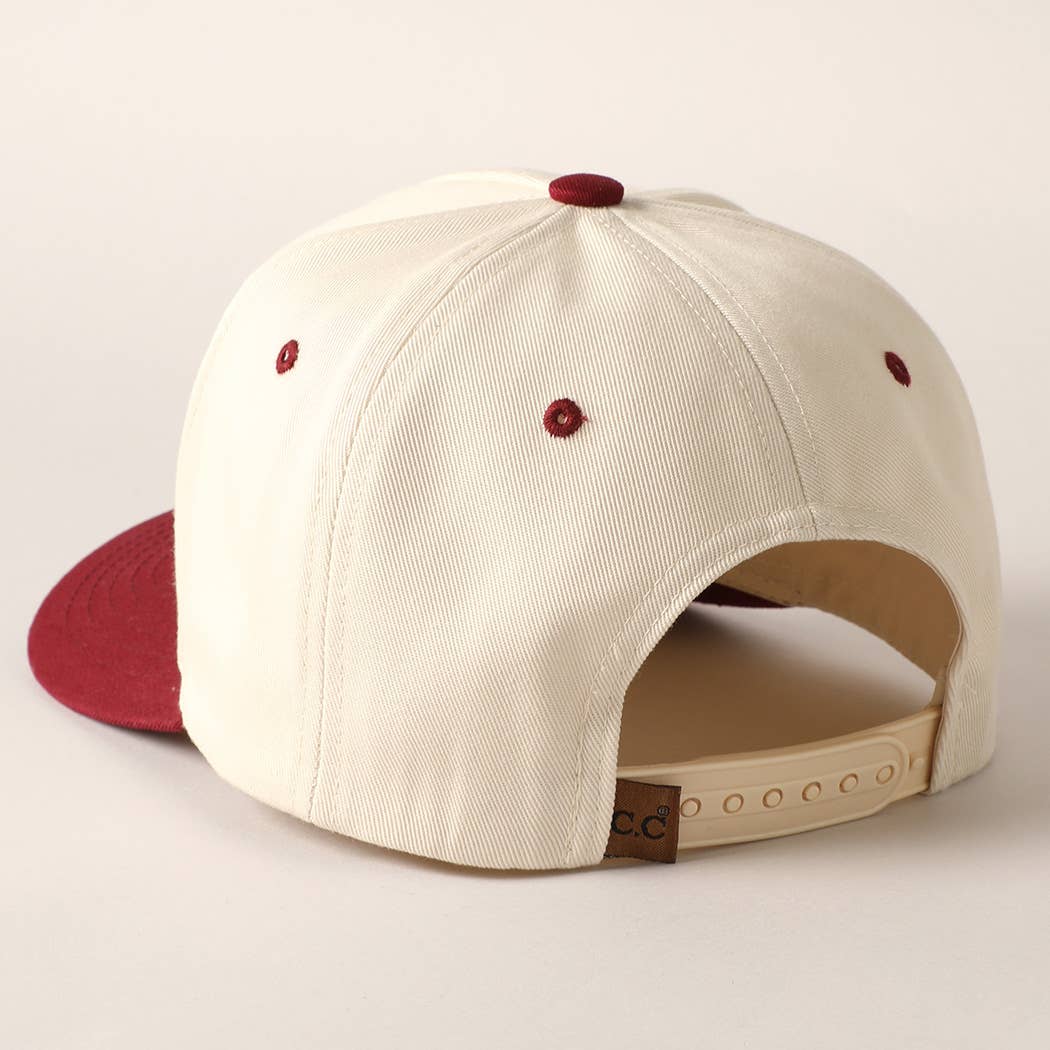 Plain Two-Tone Canvas Cotton Trucker Hat