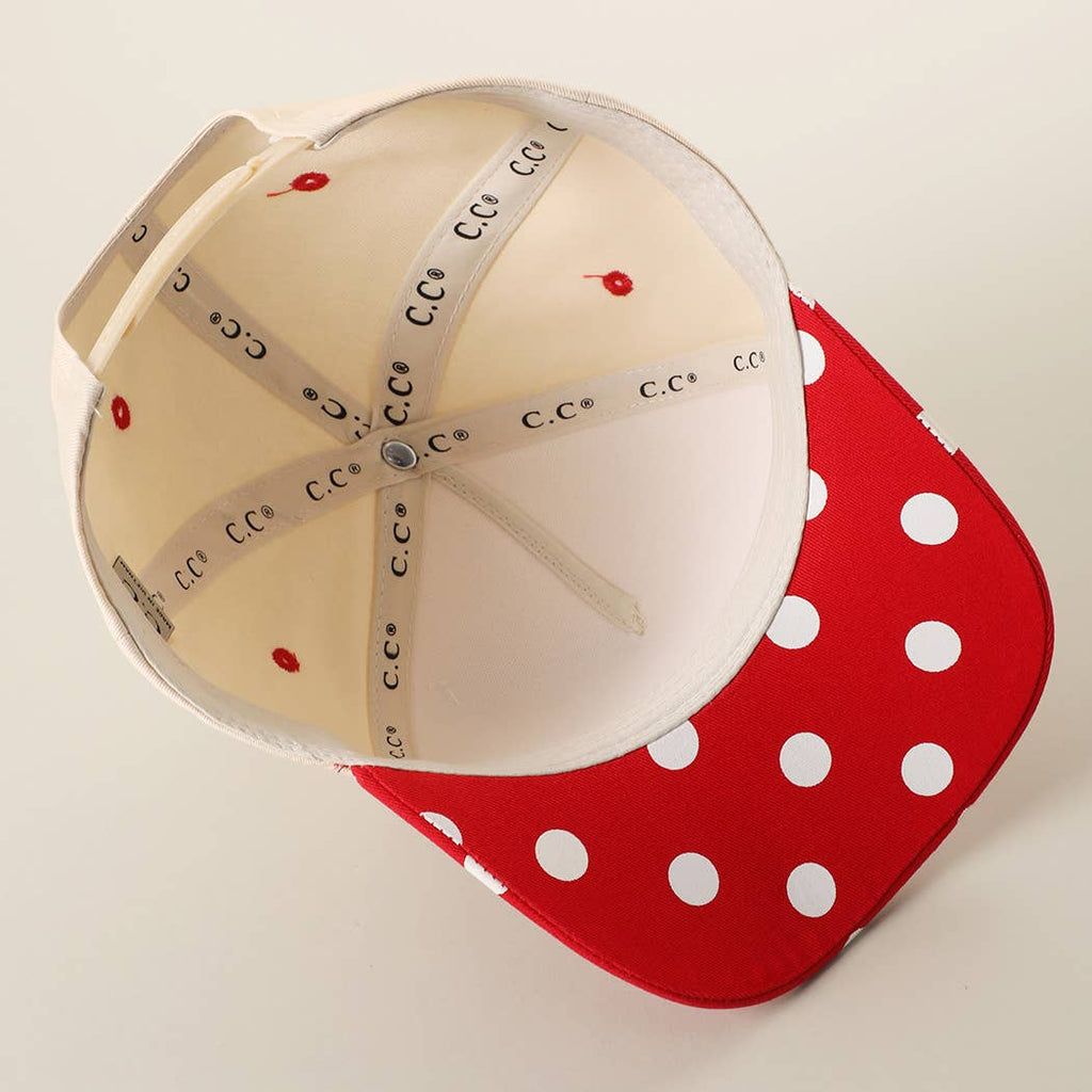 BIG POLKA DOT Brim Two-Tone Trucker Hat