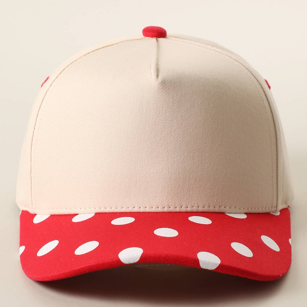 BIG POLKA DOT Brim Two-Tone Trucker Hat