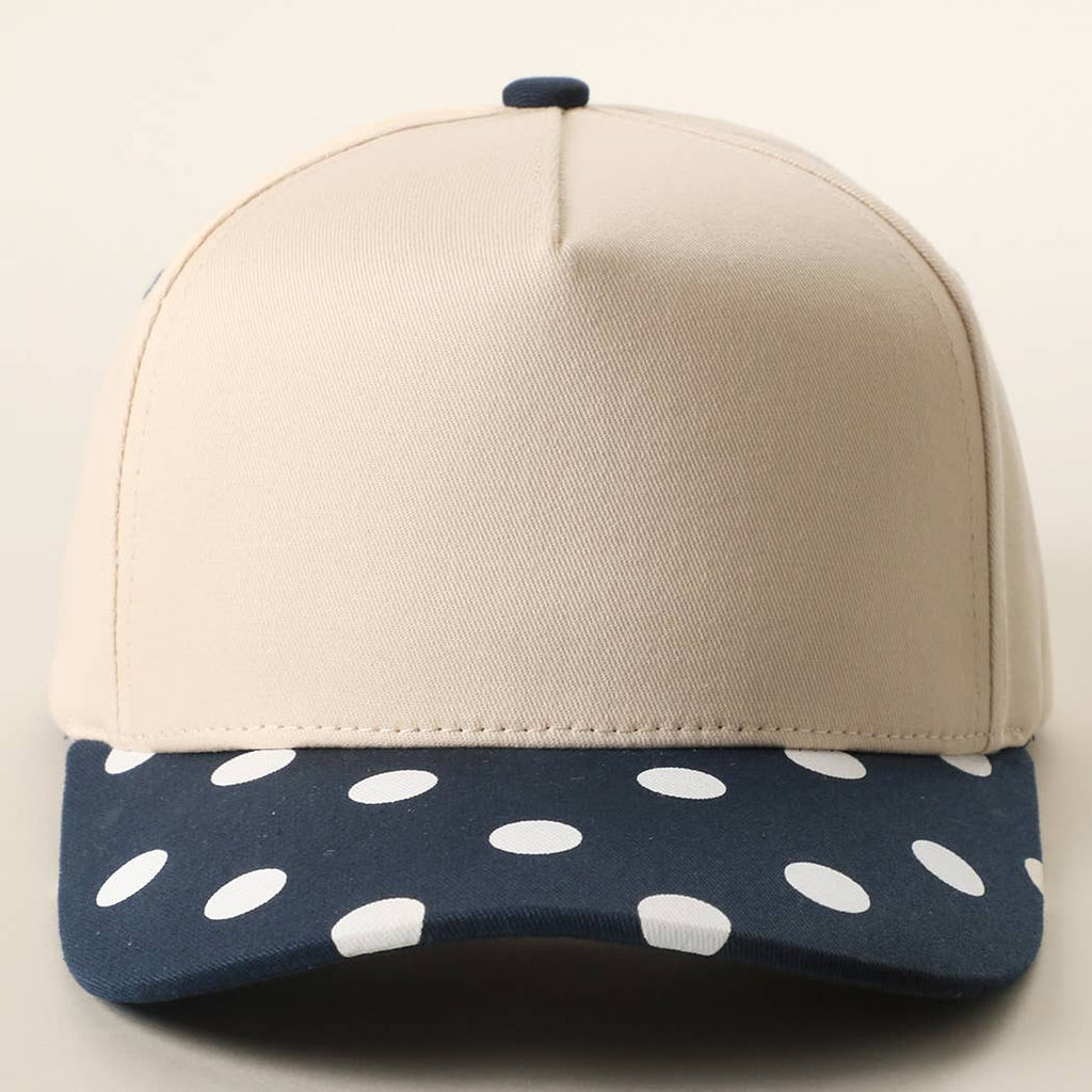 BIG POLKA DOT Brim Two-Tone Trucker Hat