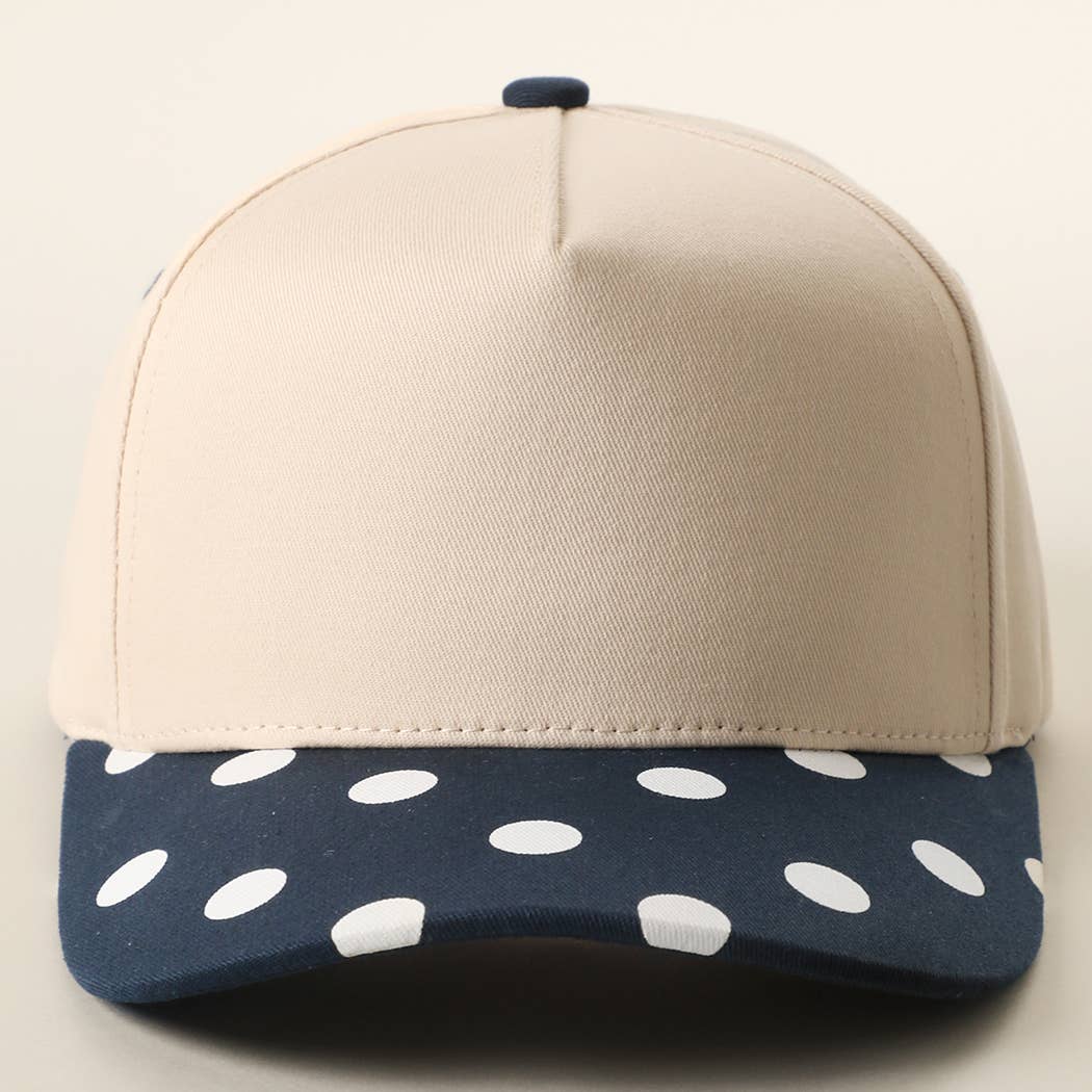 BIG POLKA DOT Brim Two-Tone Trucker Hat