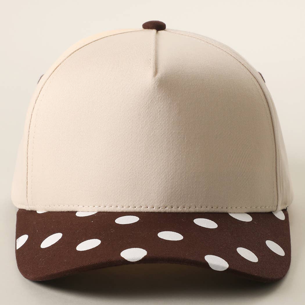 BIG POLKA DOT Brim Two-Tone Trucker Hat