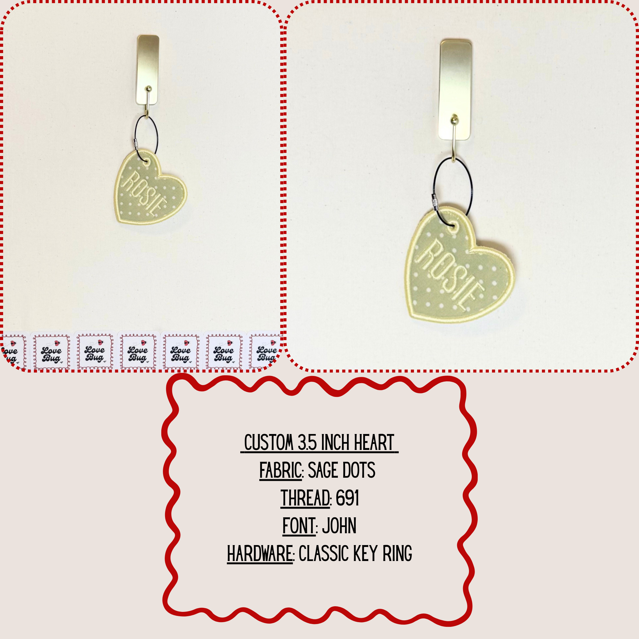 The Custom Embroidered Bag Tag