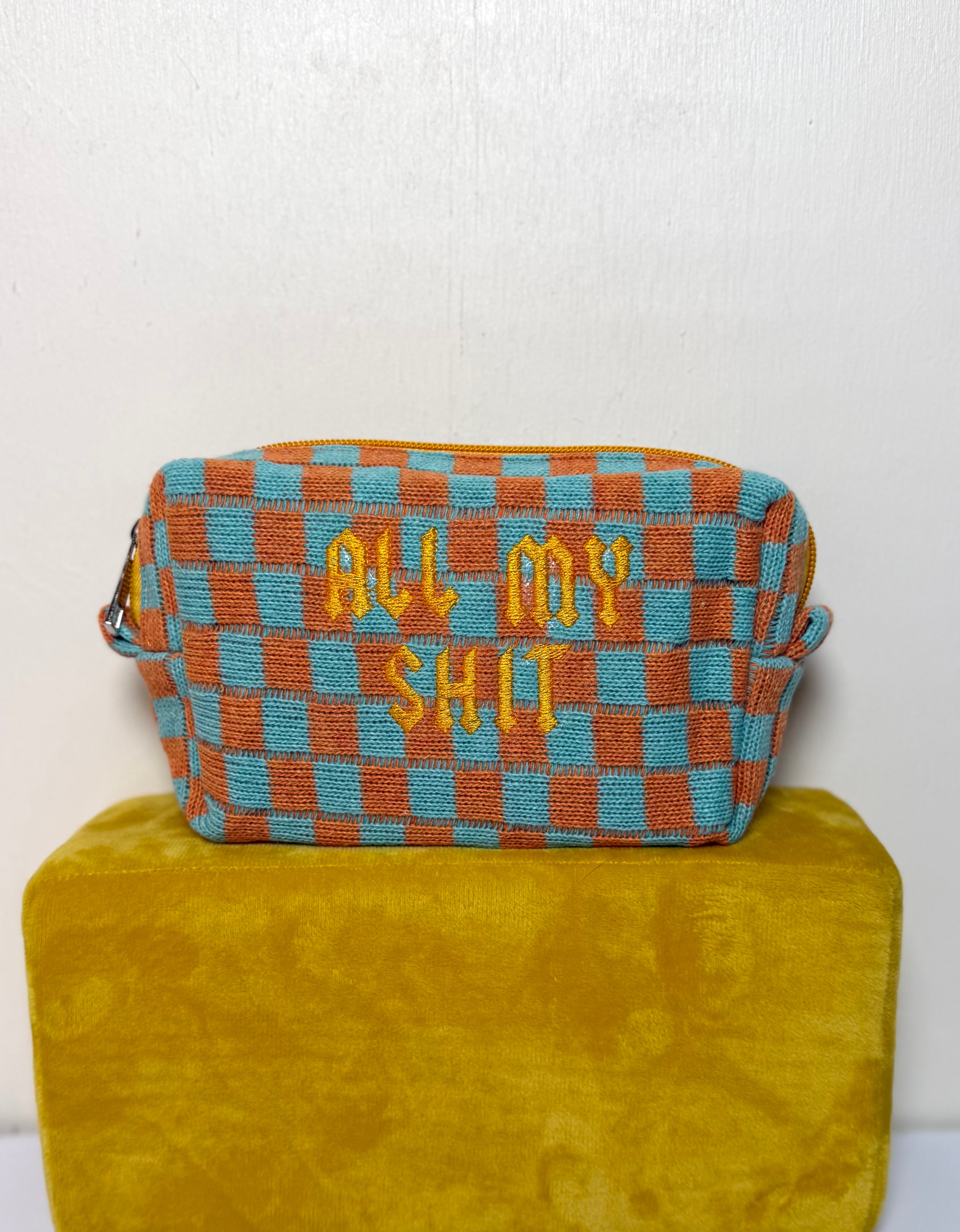 The Checkered Cosmetic Case
