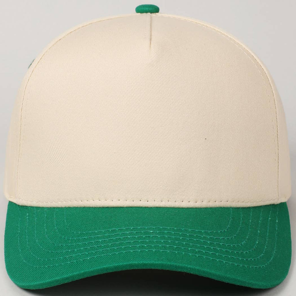 Plain Two-Tone Canvas Cotton Trucker Hat