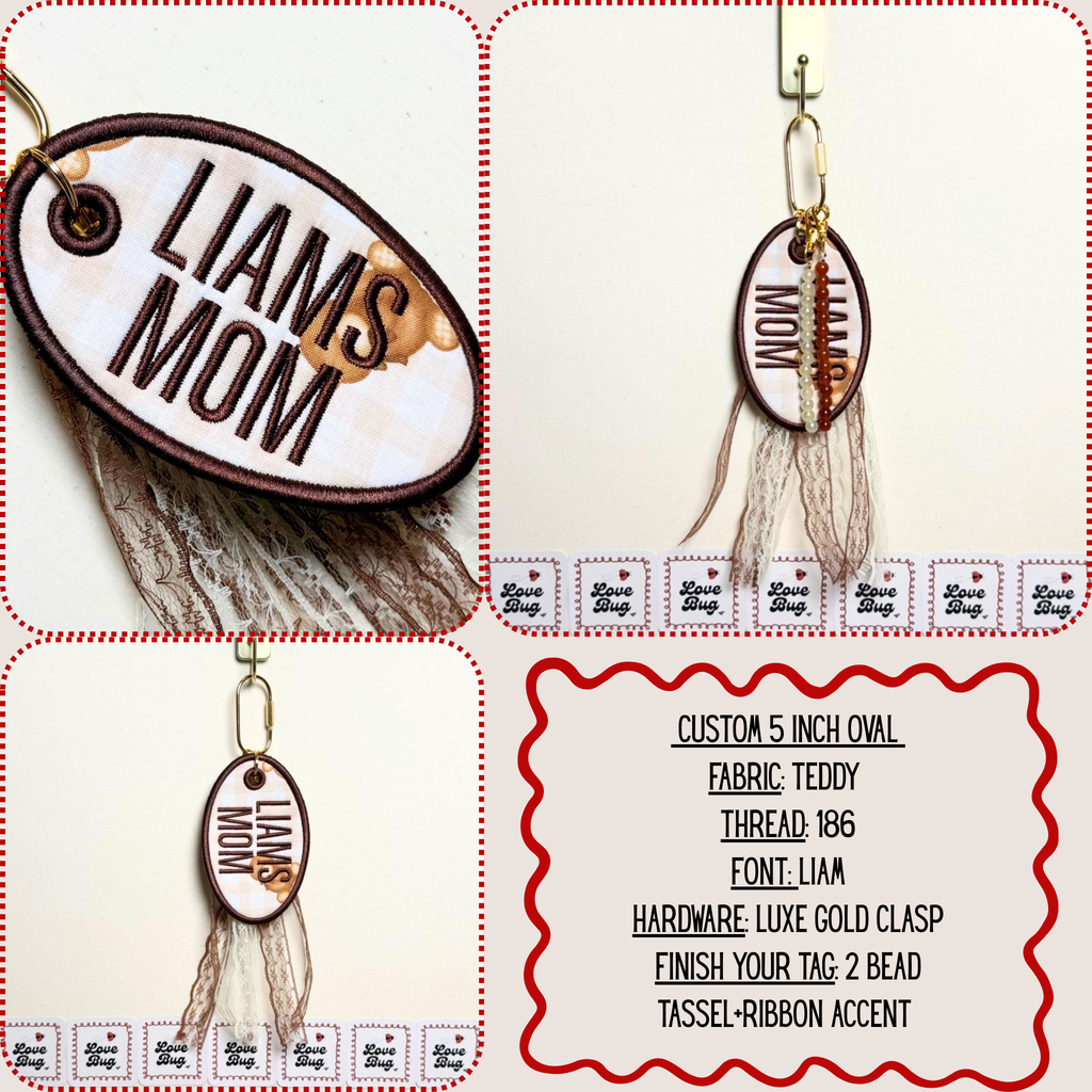 The Custom Embroidered Bag Tag