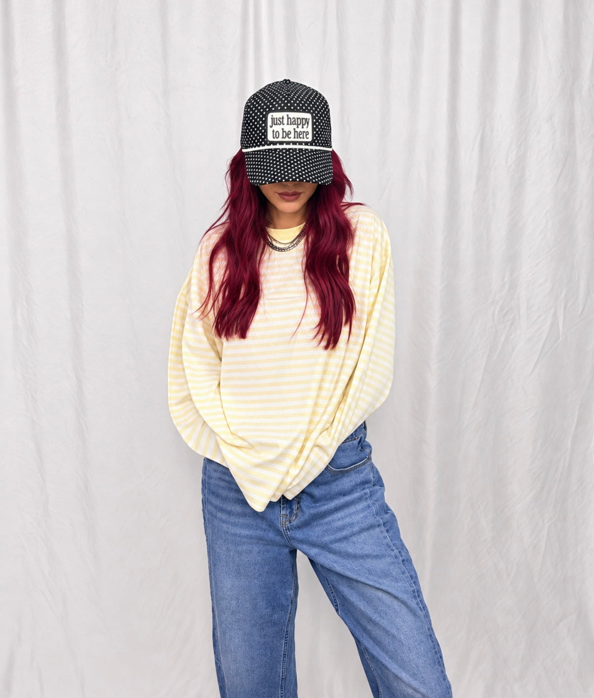 Just Happy To Be Here Hat
