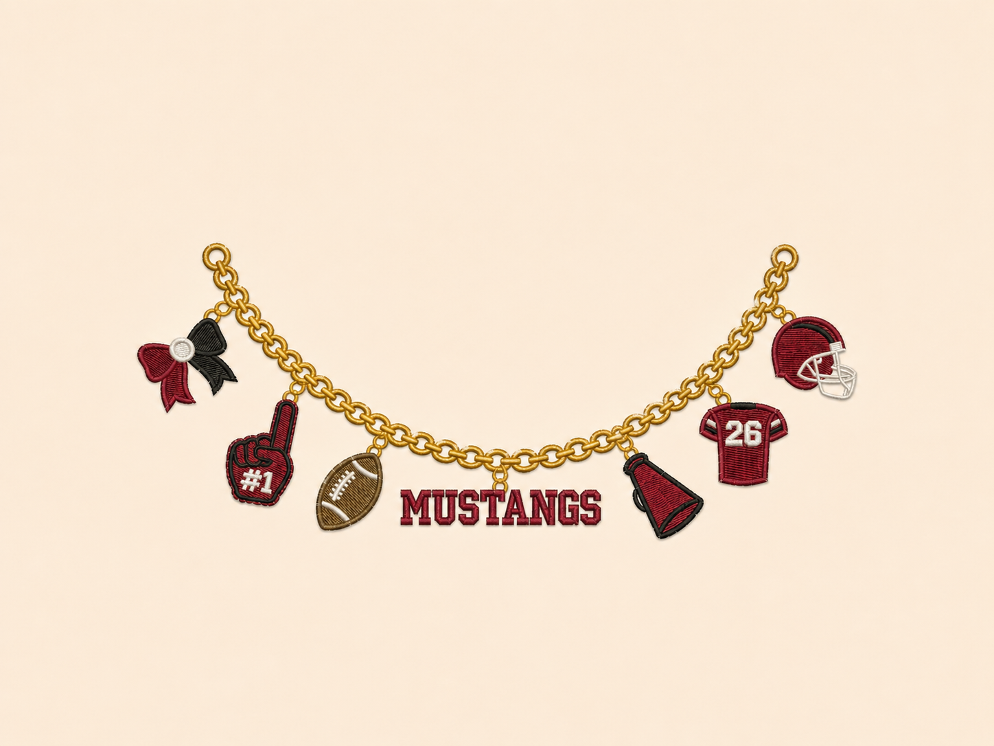 Mustang Charm Chain