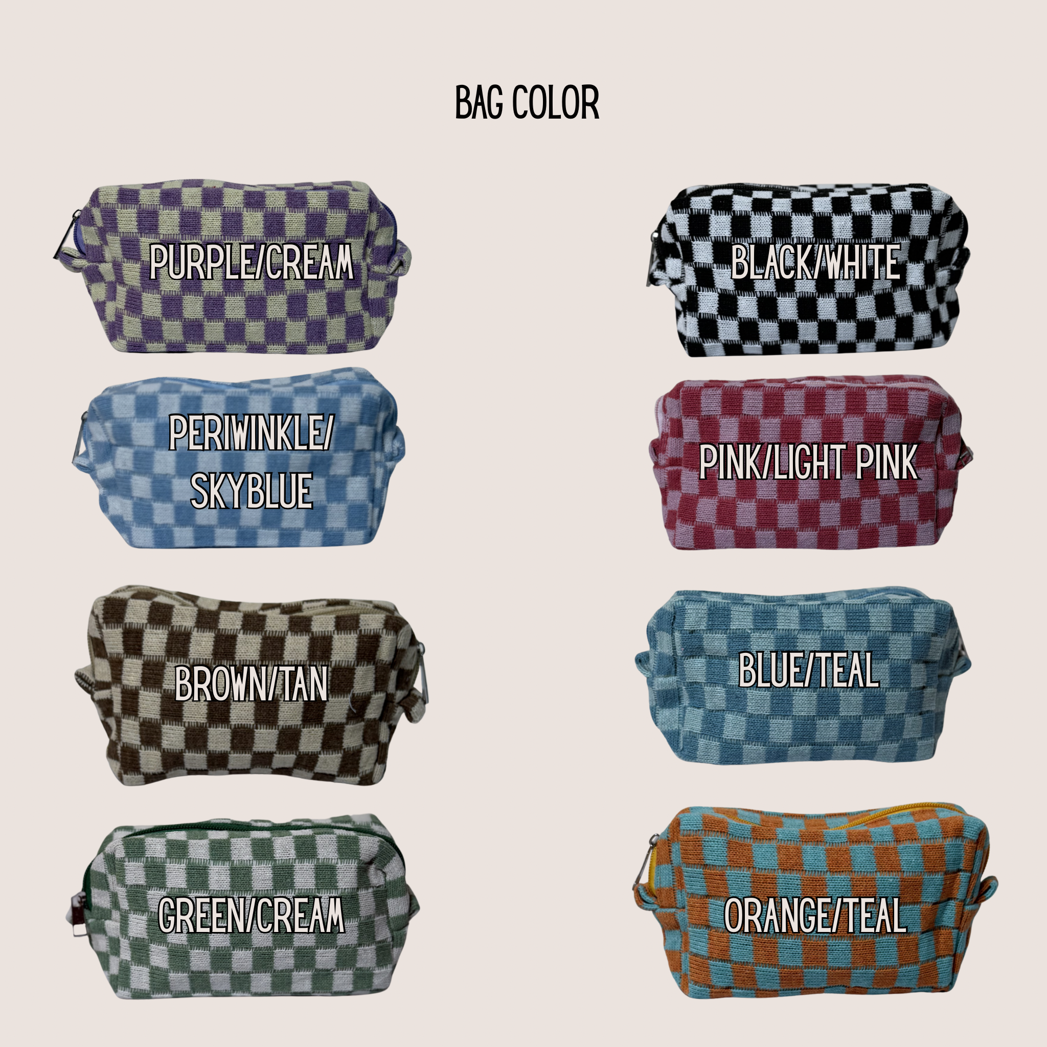 The Checkered Cosmetic Case