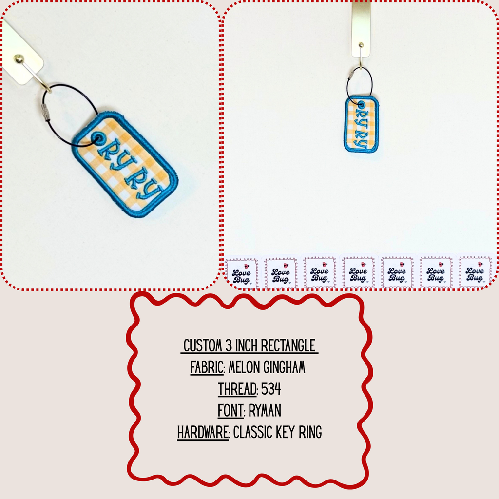 The Custom Embroidered Bag Tag