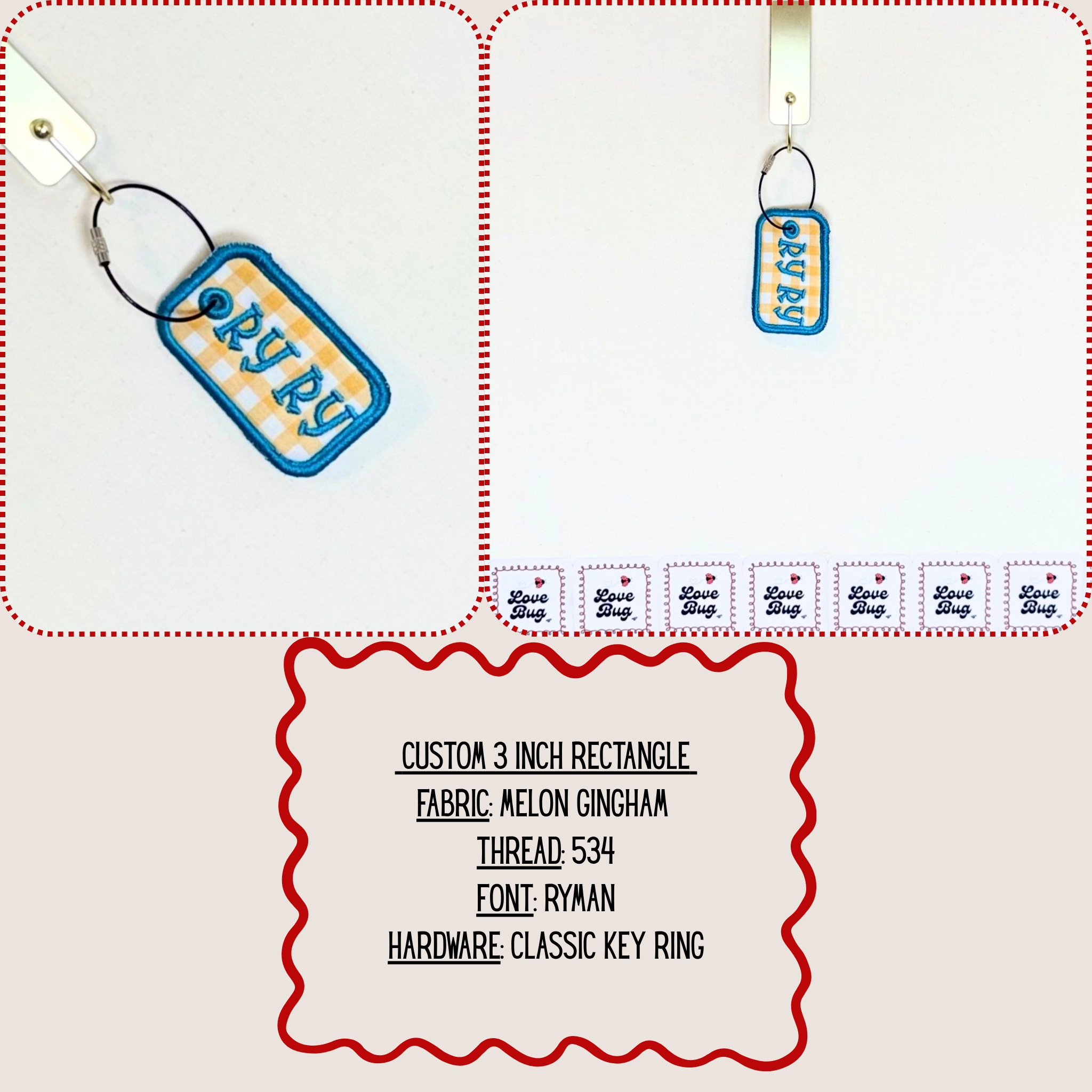 The Custom Embroidered Bag Tag