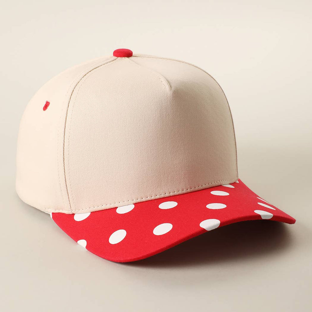BIG POLKA DOT Brim Two-Tone Trucker Hat