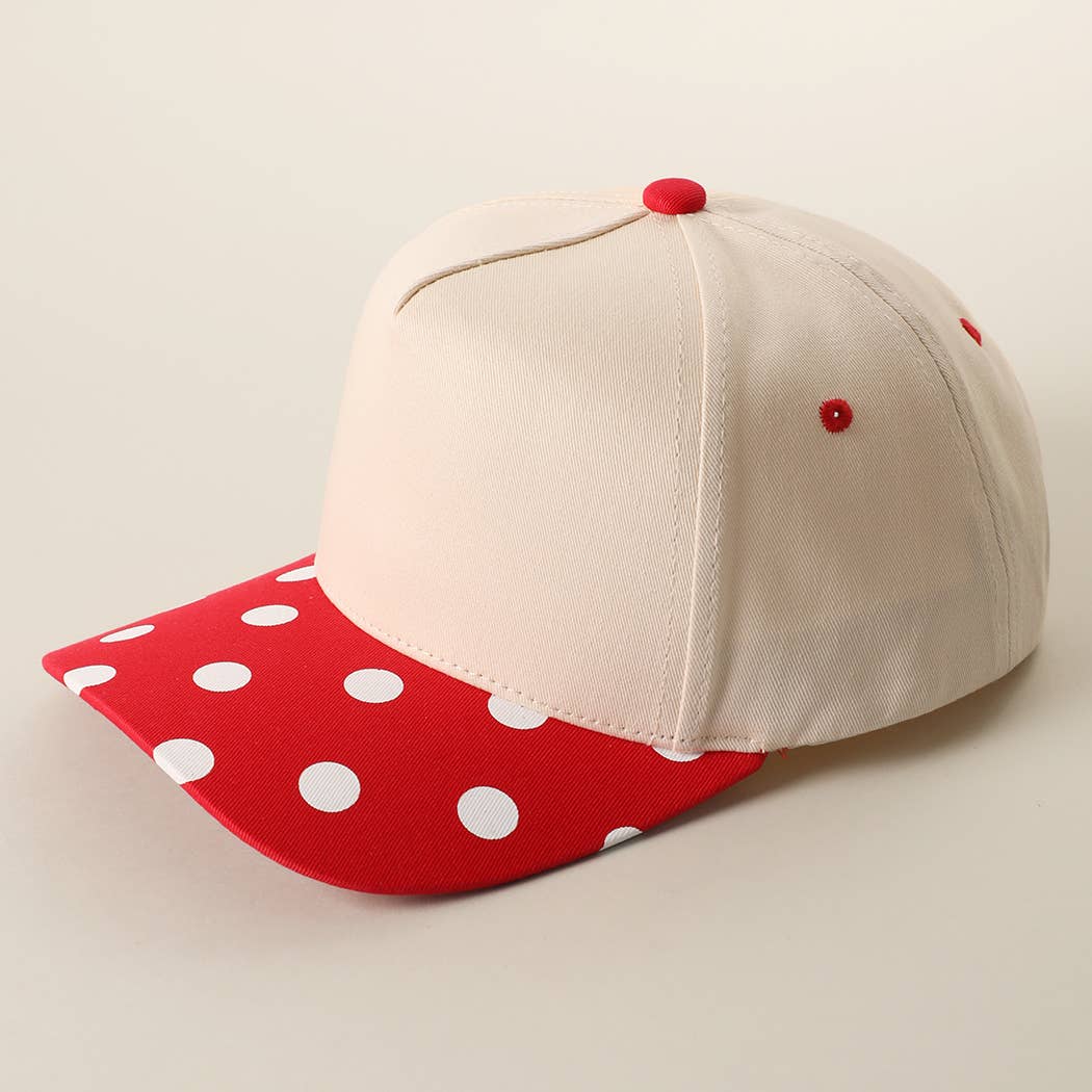 BIG POLKA DOT Brim Two-Tone Trucker Hat